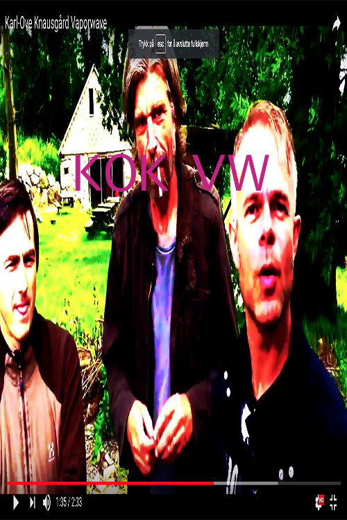 Movie poster for Karl Ove Knausgård Vaporwave