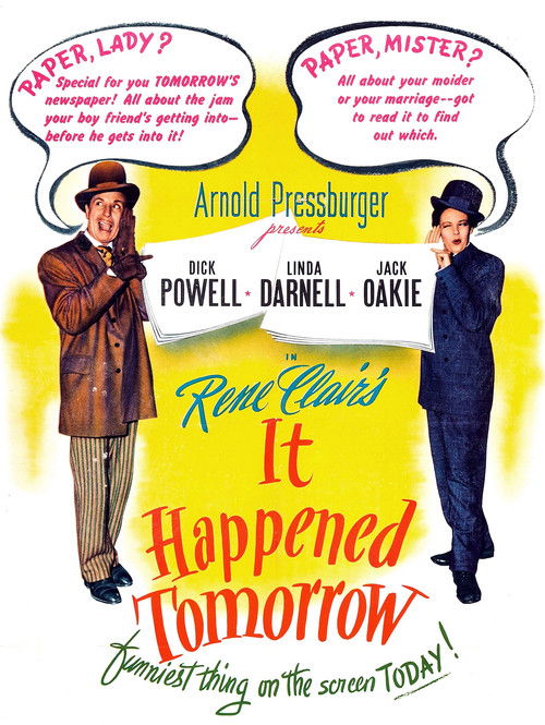 Movie poster for It Happened Tomorrow (1944)