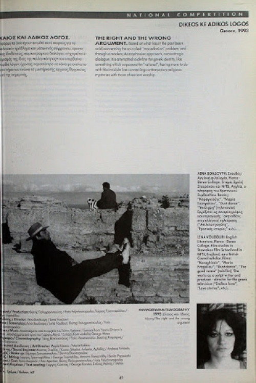 Movie poster for The Right and Wrong Argument (1993)