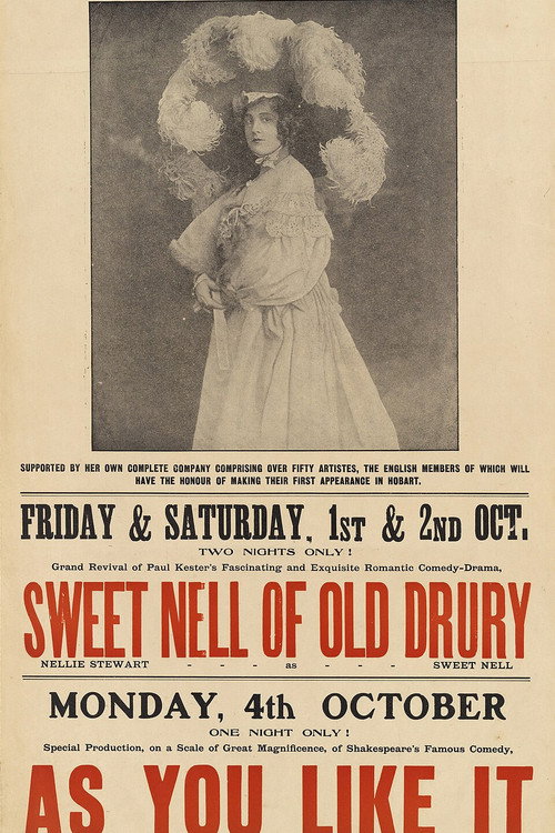 Movie poster for Sweet Nell of Old Drury (1911)