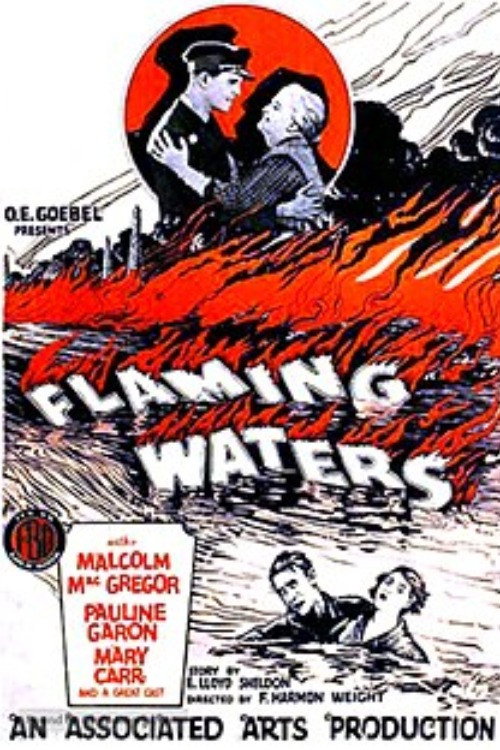 Movie poster for Flaming Waters (1925)