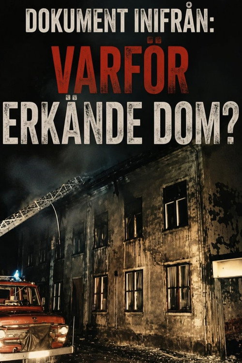 Movie poster for Varför erkände dom? (2008)