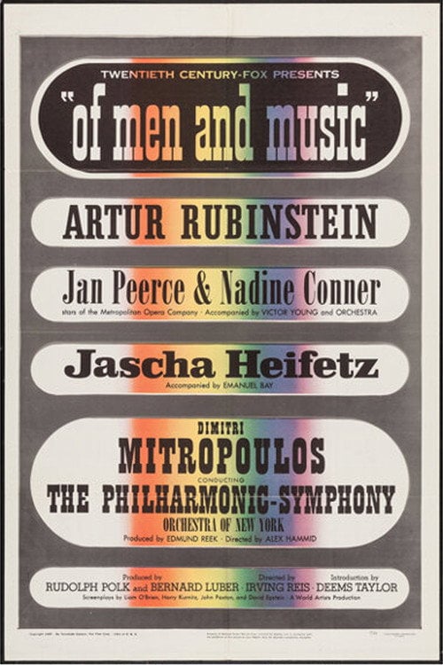 Movie poster for Of Men and Music (1951)