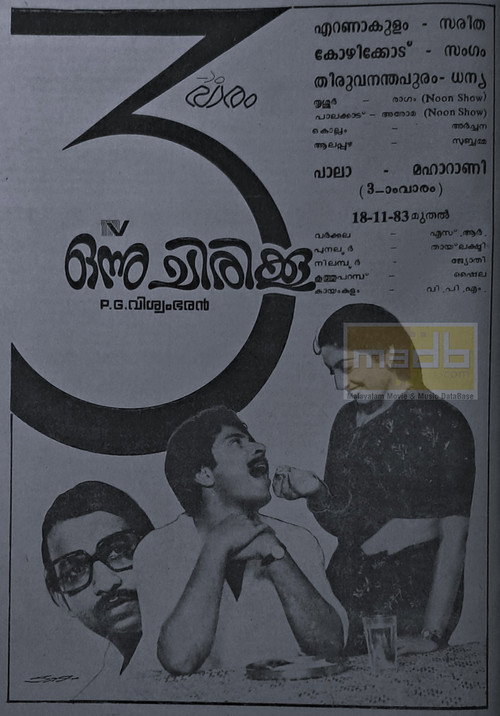 Movie poster for Onnu Chirikku (1983)