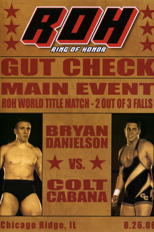 Movie poster for ROH: Gut Check (2006)