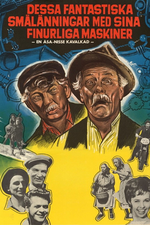 Movie poster for Dessa fantastiska smålänningar med sina finurliga maskiner (1966)