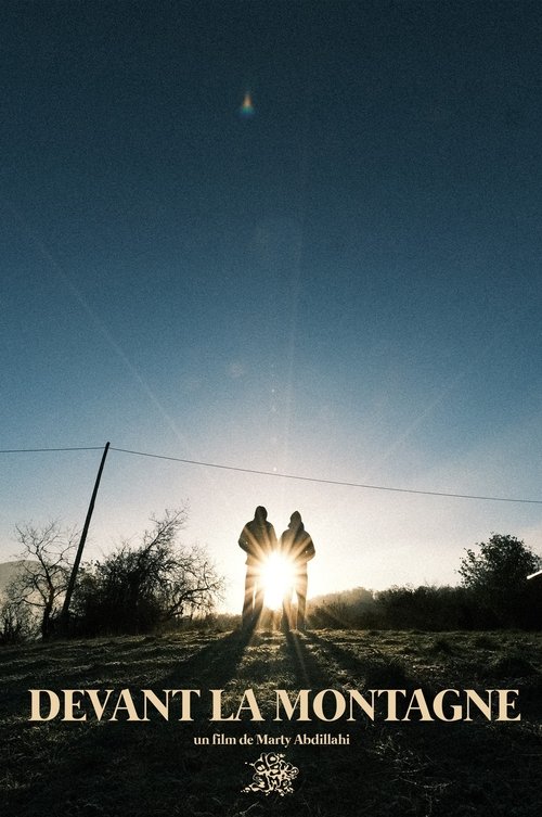 Devant la montagne poster