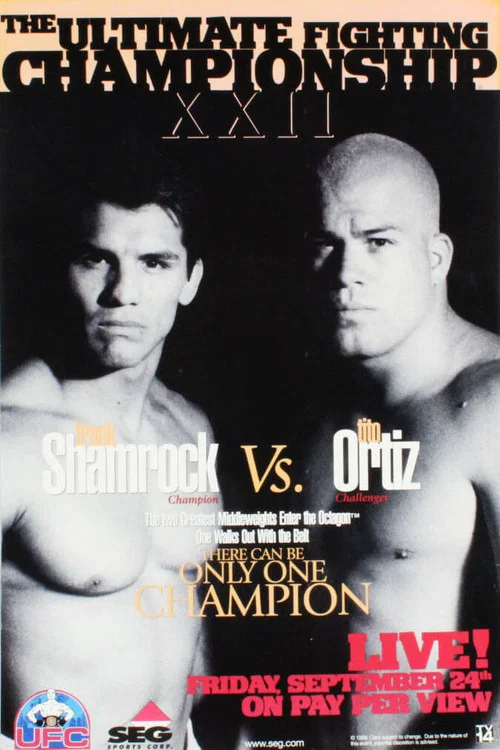 Movie poster for UFC 22: Only One Can be Champion (1999)