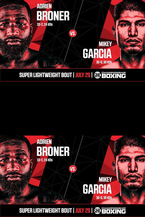 Movie poster for Adrien Broner vs. Mikey Garcia (2017)