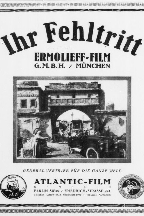 Movie poster for Ihr Fehltritt (1923)