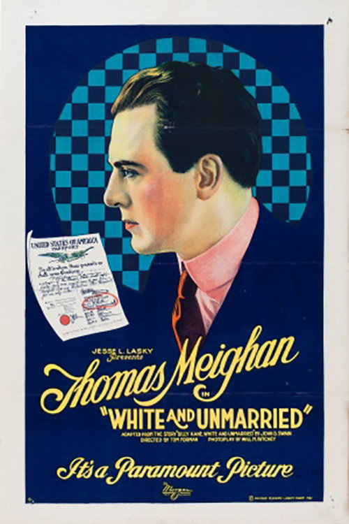 Movie poster for White and Unmarried (1921)
