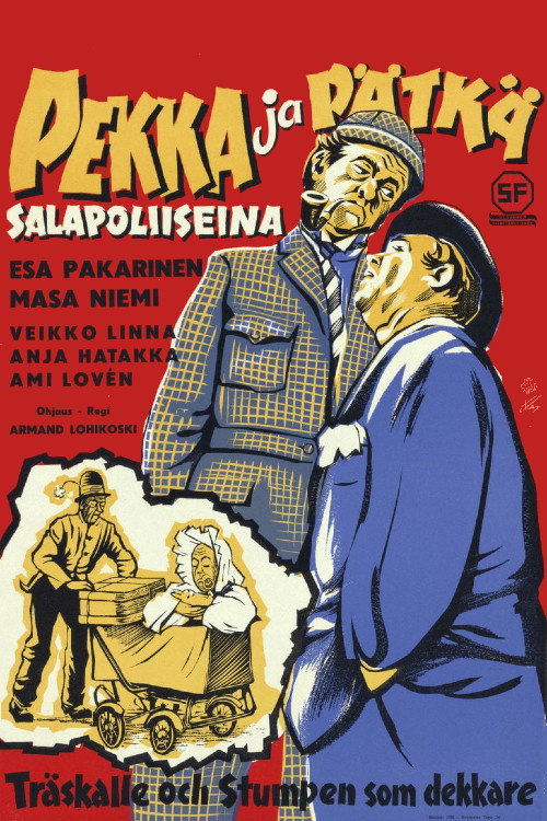 Movie poster for Pekka ja Pätkä salapoliiseina (1957)