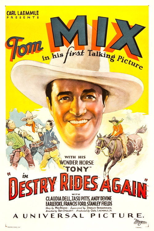 Movie poster for Destry Rides Again (1932)