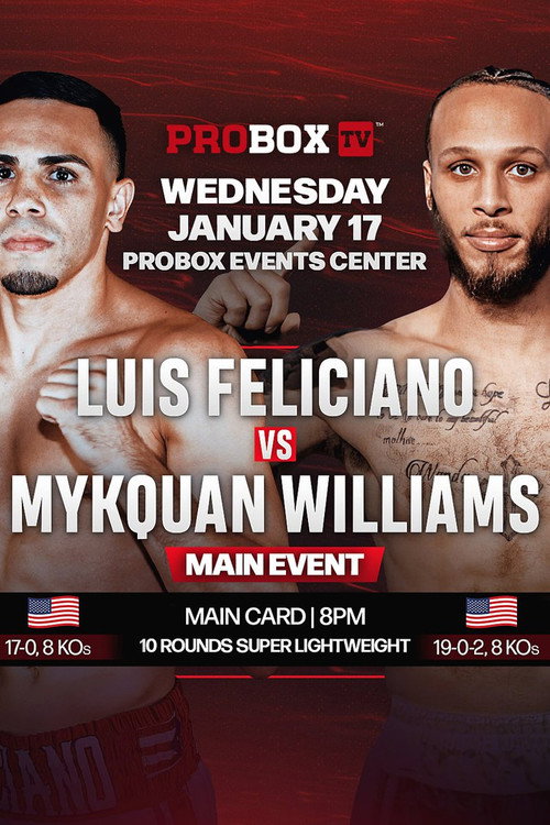 Movie poster for Luis Feliciano vs. Mykquan Williams (2024)