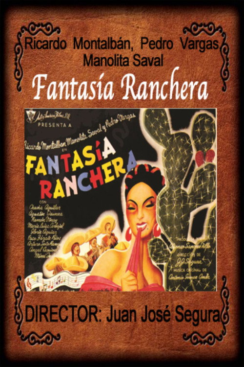 Movie poster for Fantasía ranchera (1947)