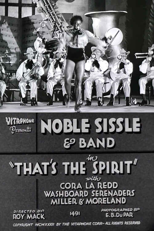 Movie poster for That's the Spirit (1933)