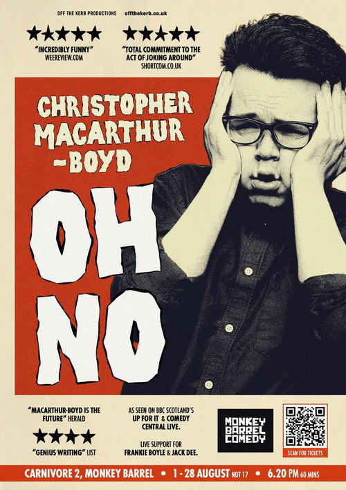 Movie poster for Christopher Macarthur-Boyd: Oh No (2024)