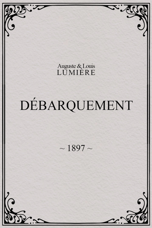 Movie poster for Débarquement (1897)