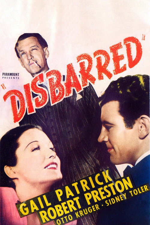 Movie poster for Disbarred (1939)