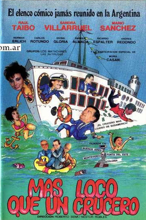 Movie poster for Más loco que un crucero (1989)