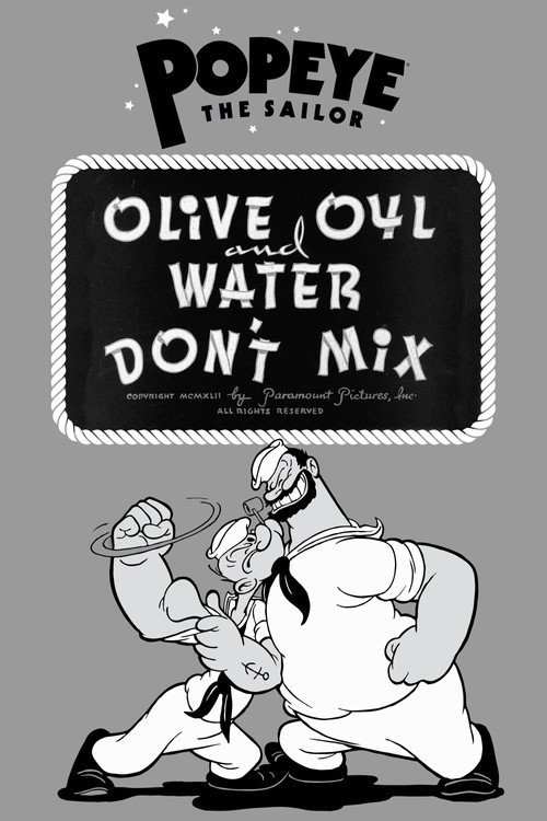 Movie poster for Olive Oyl and Water Don't Mix (1942)