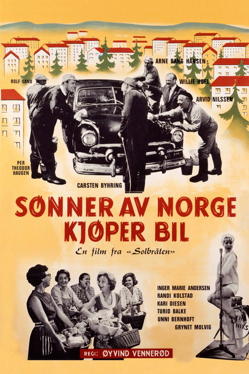 Movie poster for Sønner av Norge kjøper bil (1962)