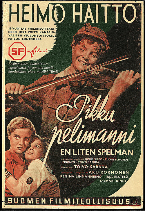 Movie poster for Pikku pelimanni (1939)