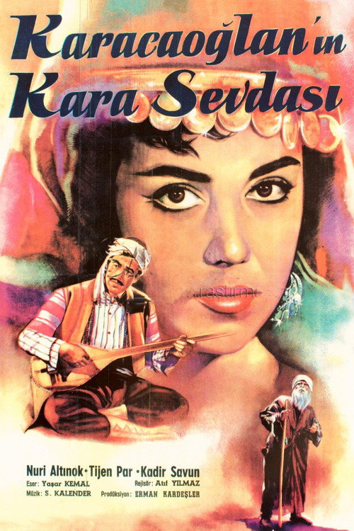 Movie poster for Karacaoğlan'ın Kara Sevdası (1959)