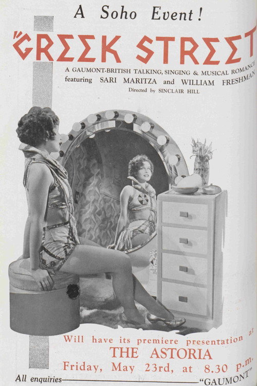 Movie poster for Greek Street (1930)