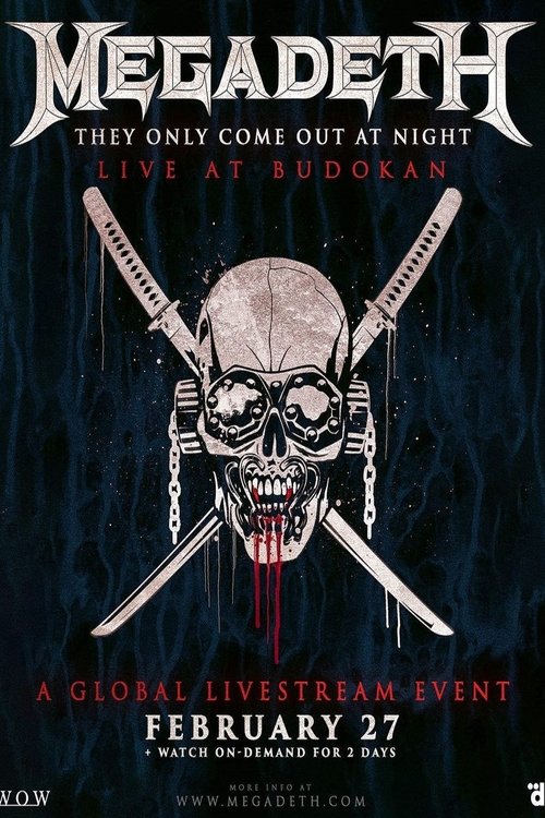 Movie poster for Megadeth - They Only Come Out At Night: Live At Budokan 2023 (2023)