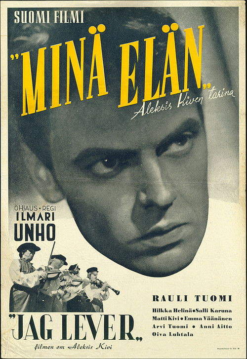 Movie poster for "Minä elän" (1946)