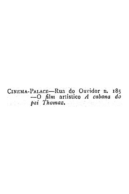 Movie poster for A Cabana do Pai Tomás (1909)