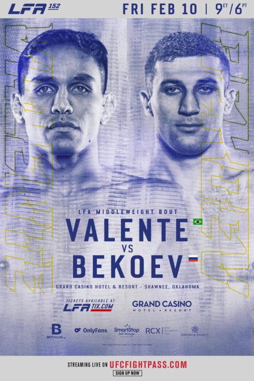 Movie poster for LFA 152: Valente vs. Bekoev (2023)