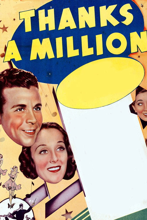 Movie poster for Thanks a Million (1935)