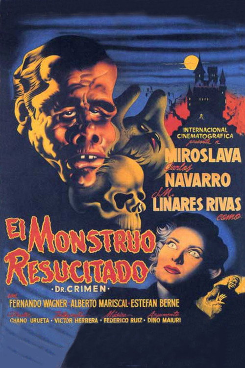 Movie poster for The Revived Monster (1953)