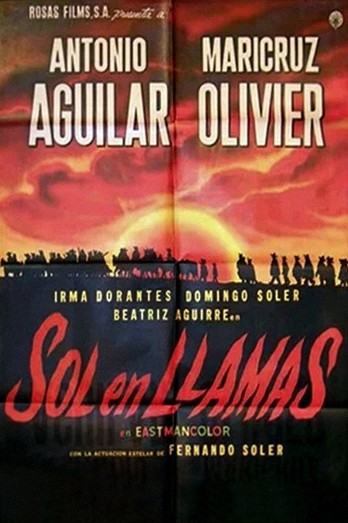 Movie poster for Sol en llamas (1962)