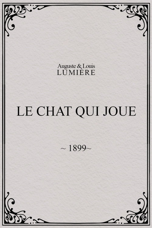 Movie poster for Le chat qui joue (1899)