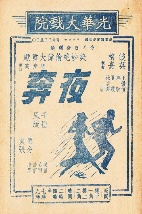 Movie poster for 夜奔 (1937)