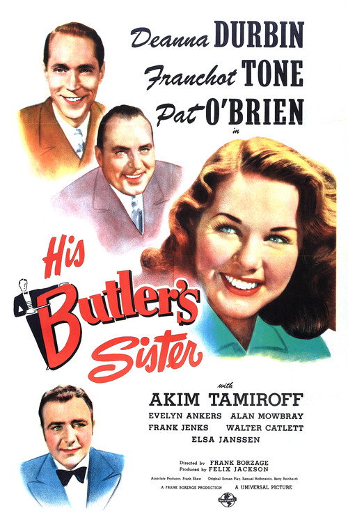 Movie poster for His Butler's Sister (1943)