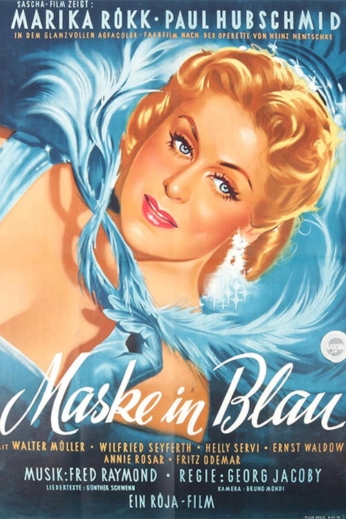 Movie poster for Mask in Blue (1953)