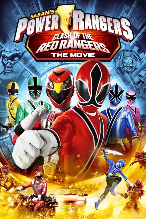 Movie poster for Power Rangers Samurai: Clash of the Red Rangers - The Movie (2011)