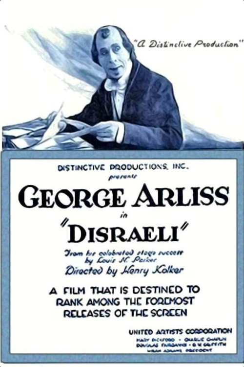 Movie poster for Disraeli (1921)