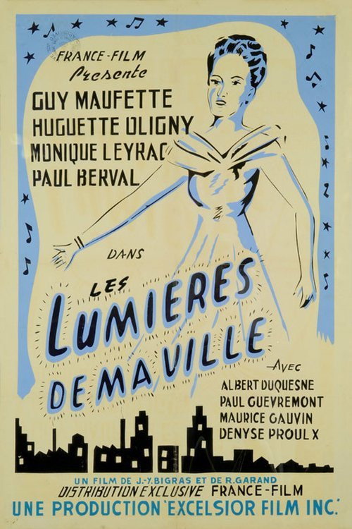 Movie poster for Les lumières de ma ville (1950)