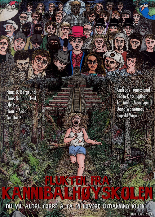 Movie poster for Escape from the cannibal school