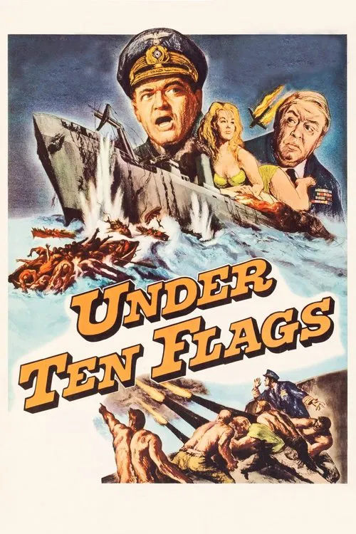 Movie poster for Under Ten Flags (1960)