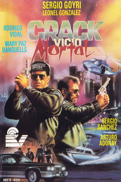 Movie poster for Crack, vicio mortal (1990)