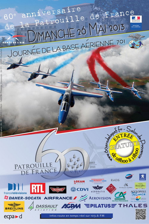 Movie poster for 60 ans de la Patrouille de France - Le show aérien (2013)