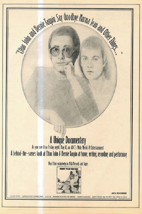 Movie poster for Elton John and Bernie Taupin Say Goodbye Norma Jean and Other Things (1973)
