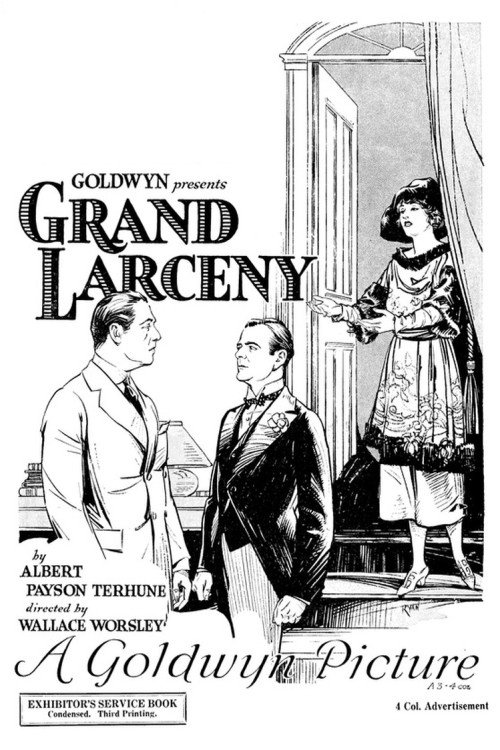 Movie poster for Grand Larceny (1922)
