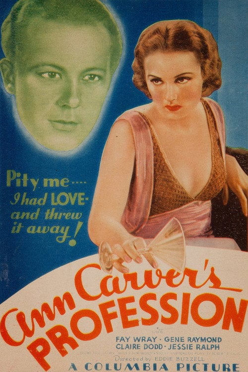 Movie poster for Ann Carver's Profession (1933)